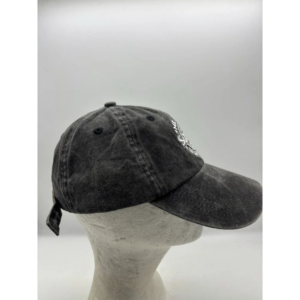 Mr Zogs Sex Wax Hat Washed Black Charcoal Surf Dad Cap Adjustable